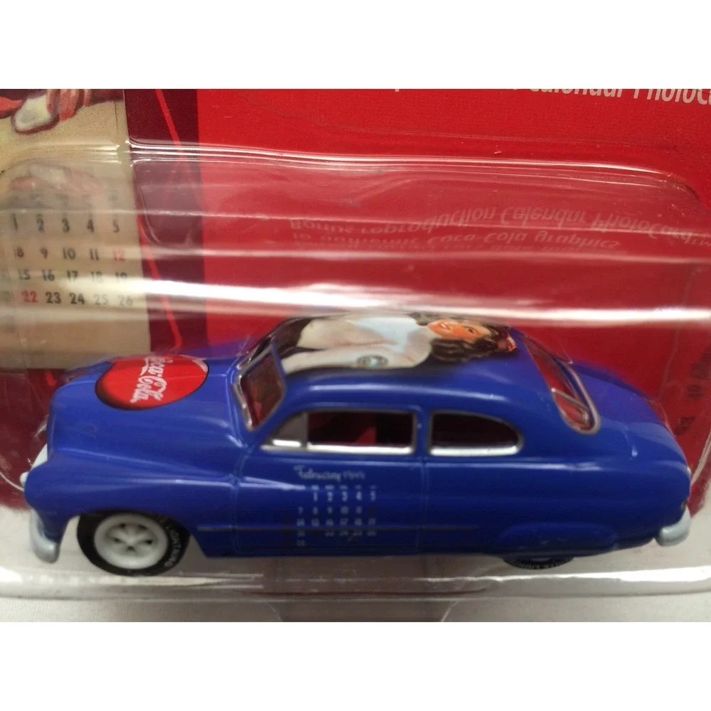 Coca-Cola Johnny White Lightning 49 1949 Mercury Blue Calendar Girl DieCast 1/64